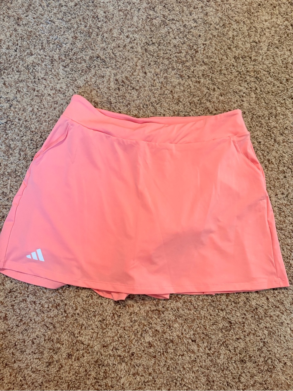 adidas Kids Coral Pink Athletic Skort